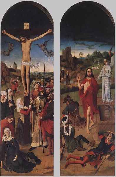 Passion Altarpiece (side wings) Oil Painting by Dieric the Elder Bouts