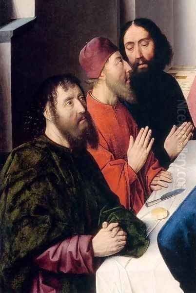 The Last Supper (detail) 3 Oil Painting by Dieric the Elder Bouts