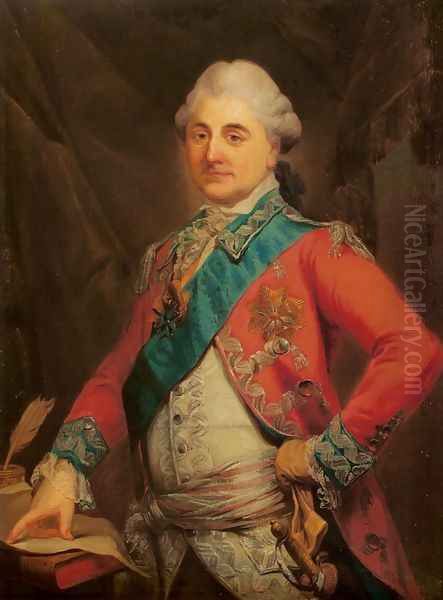 Portrait of King Stanislaus Augustus Oil Painting by Marcello Bacciarelli