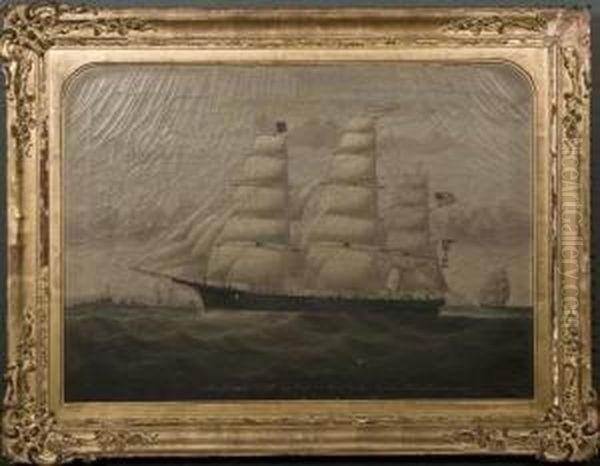 Yorke, British Ship Glendower Oil Painting by William G. Yorke