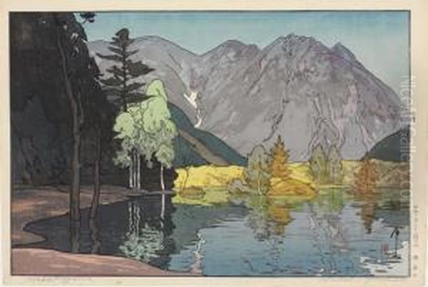 Hodakayama Oil Painting by Hiroshi Yoshida