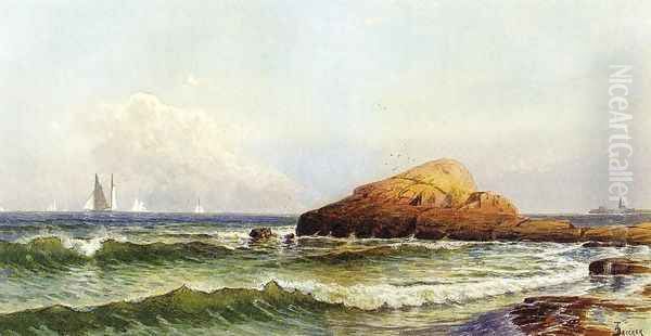 Little Bass Rock, Narragansett Pier Oil Painting by Alfred Thompson Bricher