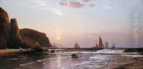 Morning at Grand Manan, 1878 Oil Painting by Alfred Thompson Bricher