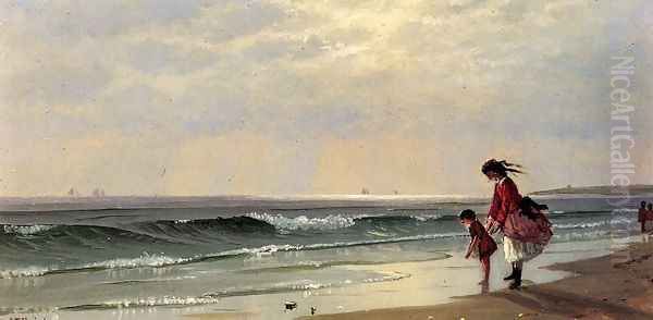 At the Shore Oil Painting by Alfred Thompson Bricher