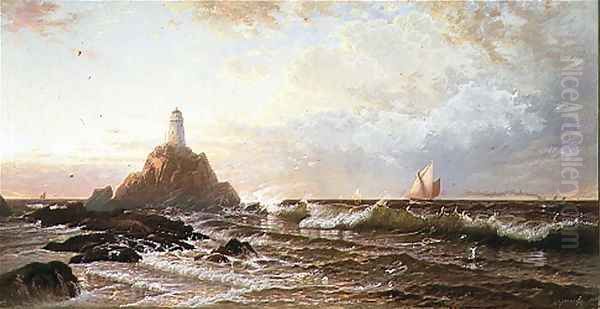 The Lighthouse Oil Painting by Alfred Thompson Bricher