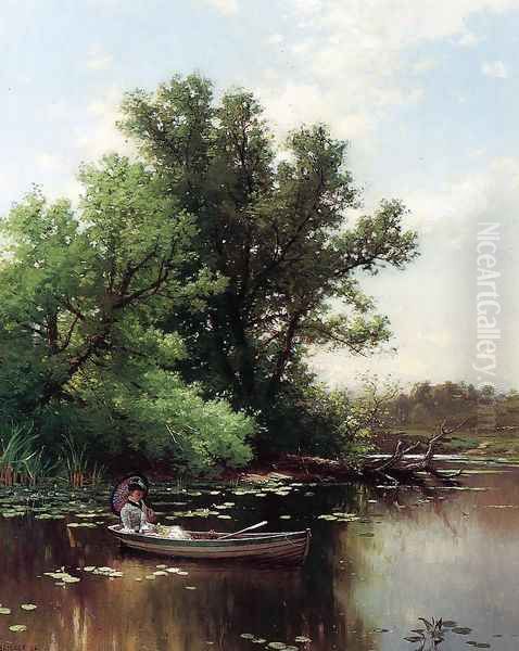 Drifting Oil Painting by Alfred Thompson Bricher