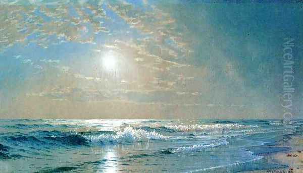 Morning at Atlantic City, New Jersey Oil Painting by Alfred Thompson Bricher