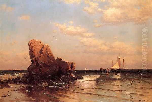 By the Shore Oil Painting by Alfred Thompson Bricher