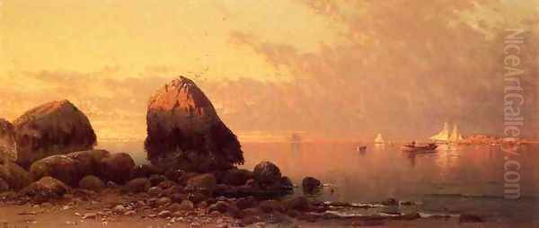 Evening at Scituate - Low Tide Oil Painting by Alfred Thompson Bricher