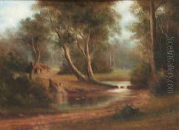 Sutherland Creek Oil Painting by Charles Young