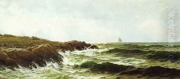 Bakers Island Oil Painting by Alfred Thompson Bricher