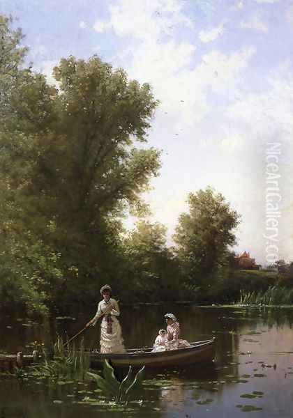 Boating in the Afternoon Oil Painting by Alfred Thompson Bricher