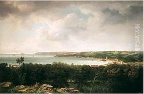 View Of St Peter Port, Guernsey Oil Painting by John Young