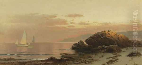 Evening Glow Oil Painting by Alfred Thompson Bricher