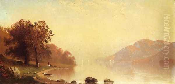 Lake George Oil Painting by Alfred Thompson Bricher