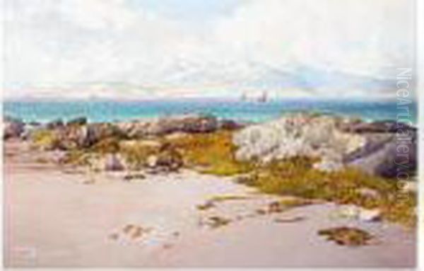 Firth Of Clyde, Winter Oil Painting by Robert Clouston Young