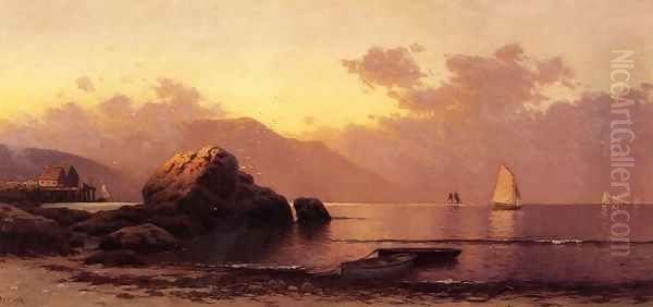 Misty Day, Grand Manan Oil Painting by Alfred Thompson Bricher