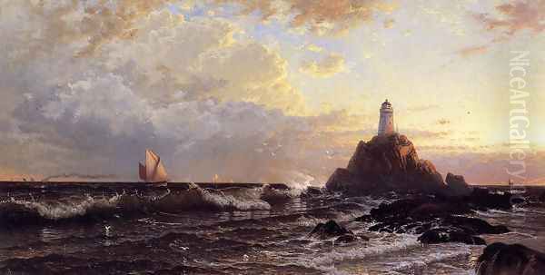 The Lighthouse 2 Oil Painting by Alfred Thompson Bricher