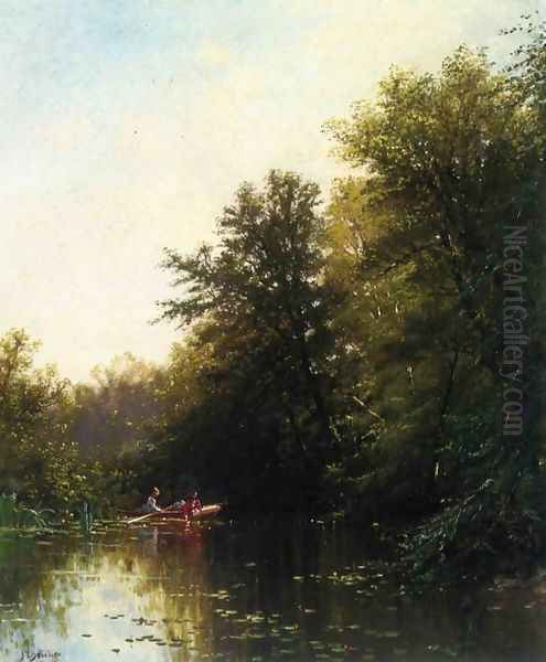 On the Mill Stream Oil Painting by Alfred Thompson Bricher