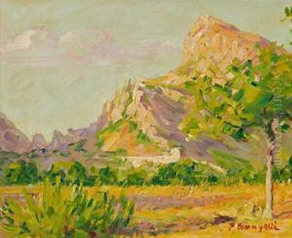 Paisaje De Mallorca Oil Painting by Pere Ysern Y Alie