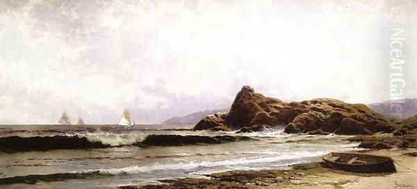 Breaking Surf I Oil Painting by Alfred Thompson Bricher