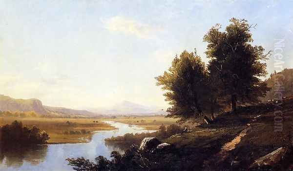 Landscape, The Saco from Conway Oil Painting by Alfred Thompson Bricher