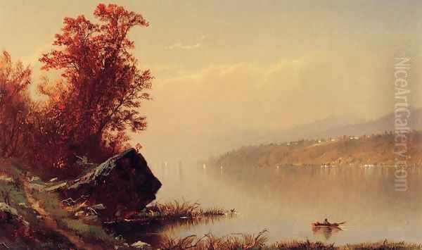 Up the Hudson Oil Painting by Alfred Thompson Bricher