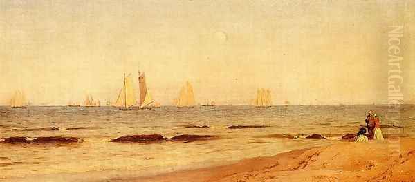 Sandy Hook Oil Painting by Alfred Thompson Bricher