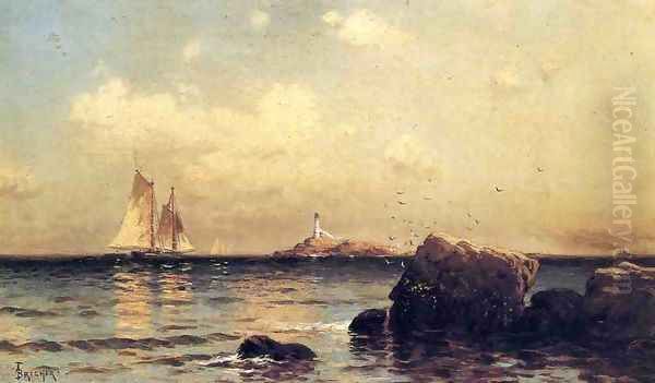 Mule Island, Isle of Shoals Oil Painting by Alfred Thompson Bricher