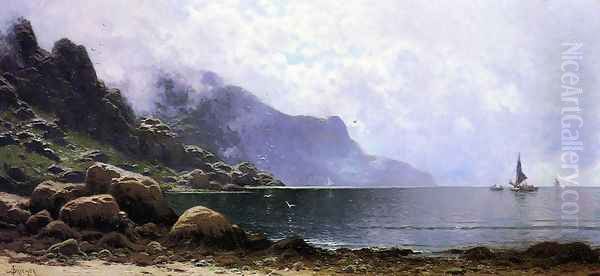 Mist Clearing, Grand Manan Oil Painting by Alfred Thompson Bricher