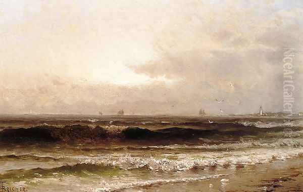 Distant Beacon Oil Painting by Alfred Thompson Bricher