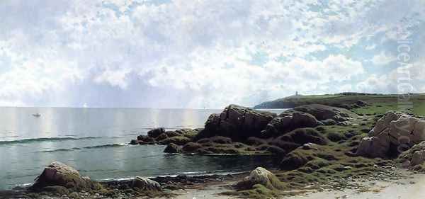 Low Tide at Swallow Tail Cove Oil Painting by Alfred Thompson Bricher