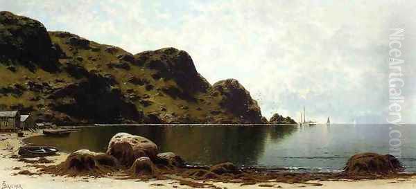 The Cliffs, Grand Manan Oil Painting by Alfred Thompson Bricher