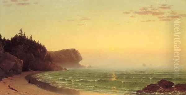 Seascape: Sunset Oil Painting by Alfred Thompson Bricher