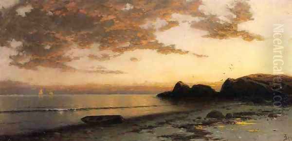 Sundown, Seconnett Oil Painting by Alfred Thompson Bricher