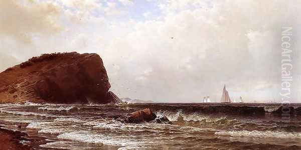 Whitehead, Casco Bay Oil Painting by Alfred Thompson Bricher