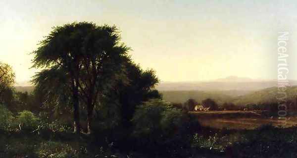 July Afternoon in Greenfield, Massachusetts Oil Painting by Alfred Thompson Bricher