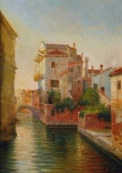 Venedig Oil Painting by Gustav Zaak