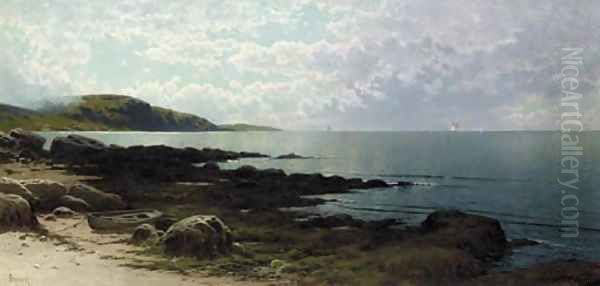 Seascape with Boat Oil Painting by Alfred Thompson Bricher