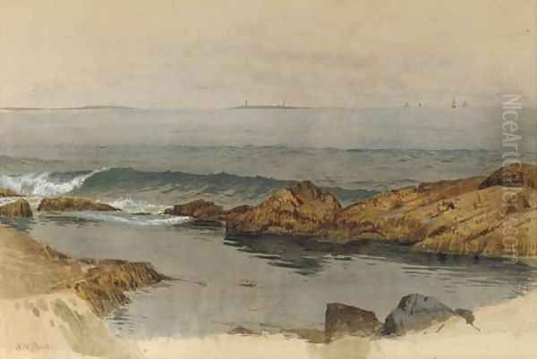 Small Cove at Sea Oil Painting by Alfred Thompson Bricher