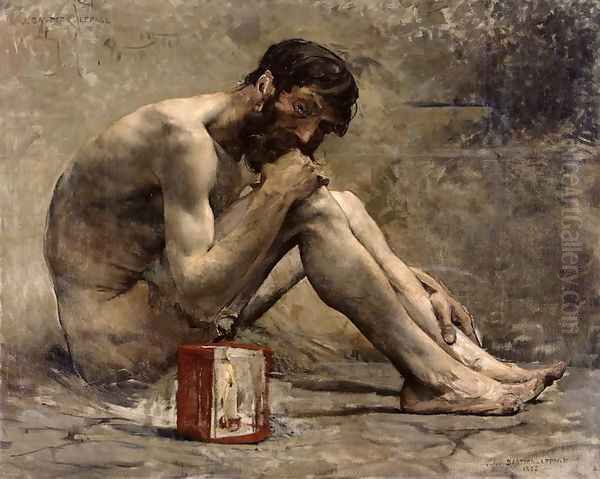 Diogenes 1905 Oil Painting by Jules Bastien-Lepage