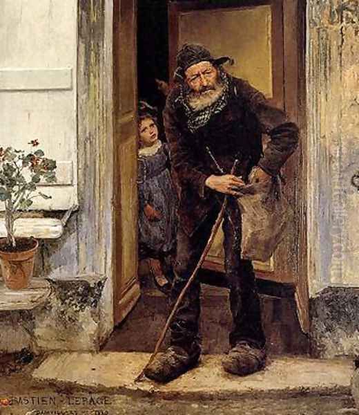 The Beggar Oil Painting by Jules Bastien-Lepage