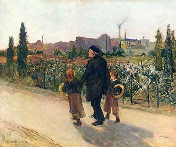 All Souls' Day Oil Painting by Jules Bastien-Lepage