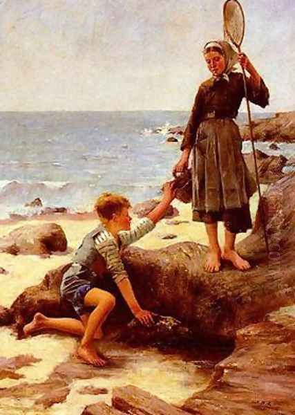 The Fisherman's Children Oil Painting by Jules Bastien-Lepage