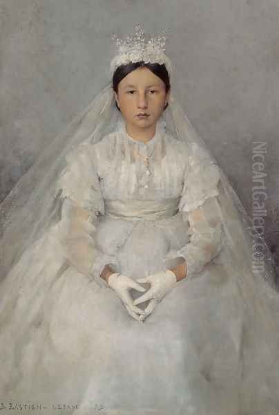 La Communiante (The Communicant) Oil Painting by Jules Bastien-Lepage