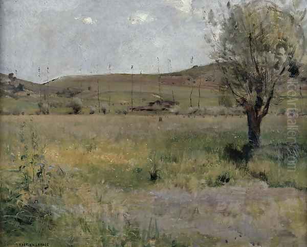 Summer landscape Oil Painting by Jules Bastien-Lepage