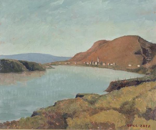 Paesaggio Sul Lago Oil Painting by Luigi Zago