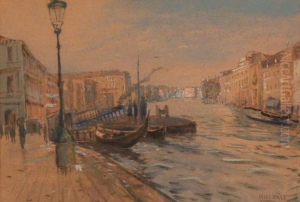 Venecia, El Gran Canal Oil Painting by Luigi Zago