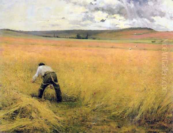 The Ripened Wheat Oil Painting by Jules Bastien-Lepage