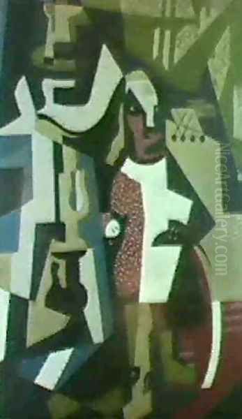 Composition Avec Personnage 1916 Oil Painting by Maria Blanchard